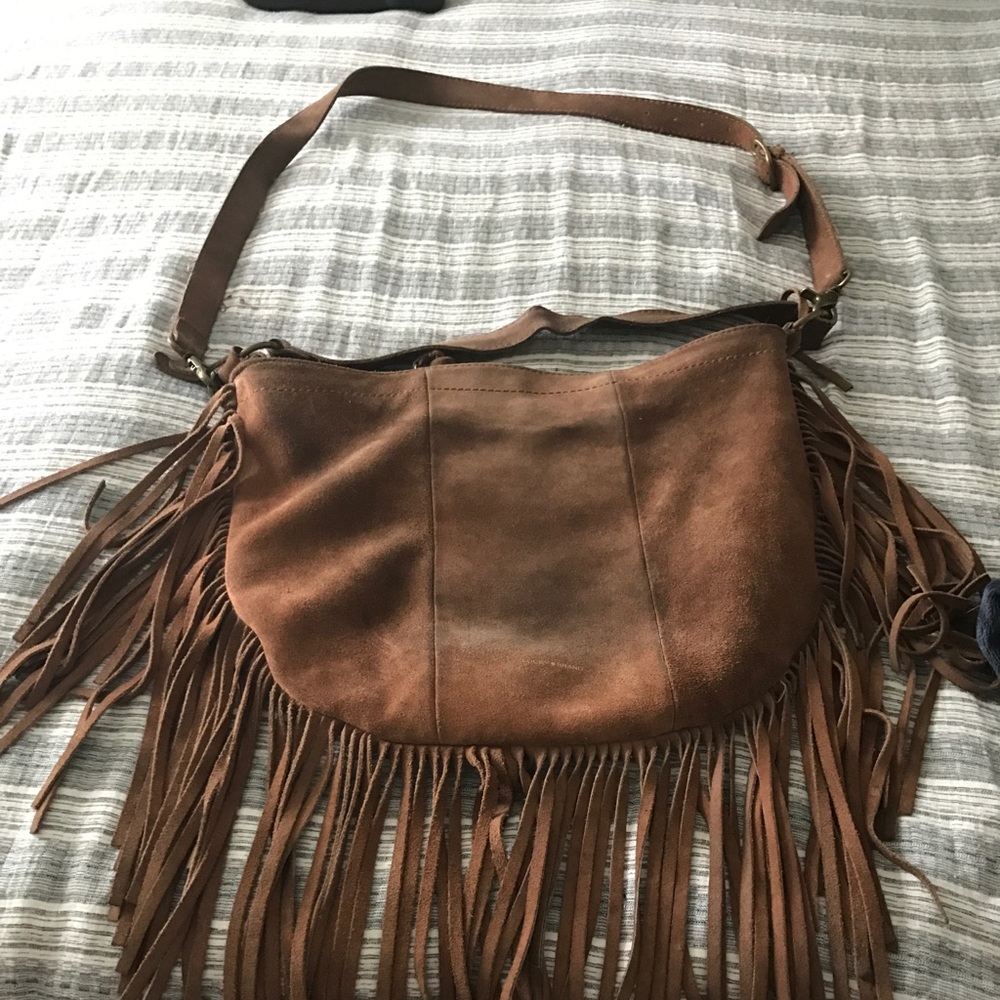 Tan lucky brand boho bag